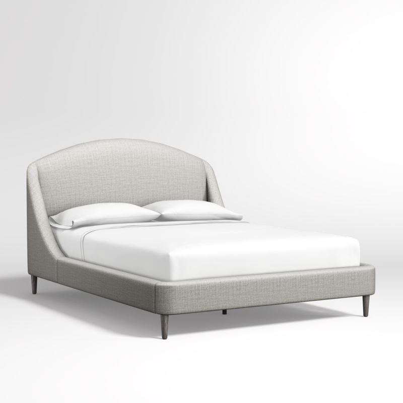 Lafayette Mist Grey Upholstered Queen Bed without Footboard - Image 5