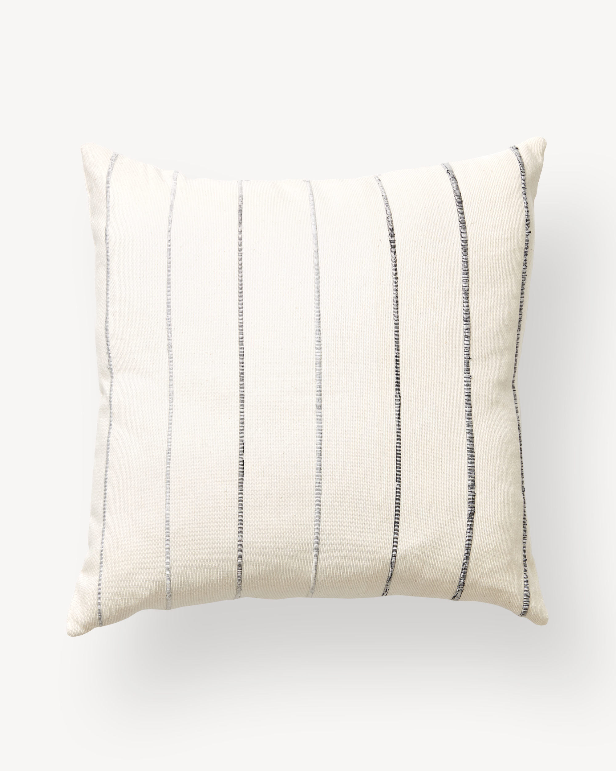 MINNA RECYCLED STRIPE PILLOW, GRAY - Image 1
