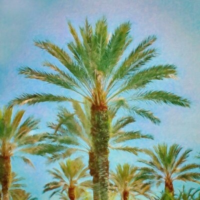 Palm Crowns by Graffitee Studios - Wrapped Canvas Graphic Art Print - Image 0