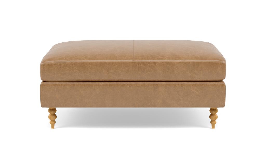 Sloan Leather Ottoman - Image 0