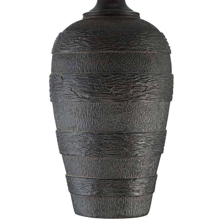 Coloma Resin Modern Rustic Table Lamp, Black - Image 3