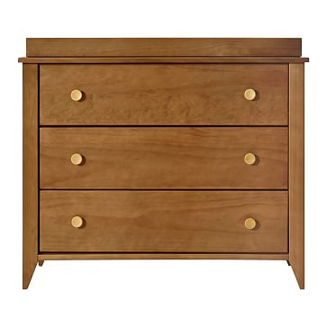 Sprout 3-Drawer Dresser with Removable Changing Tray, Chestnut/Natural, WE Kids - Image 2