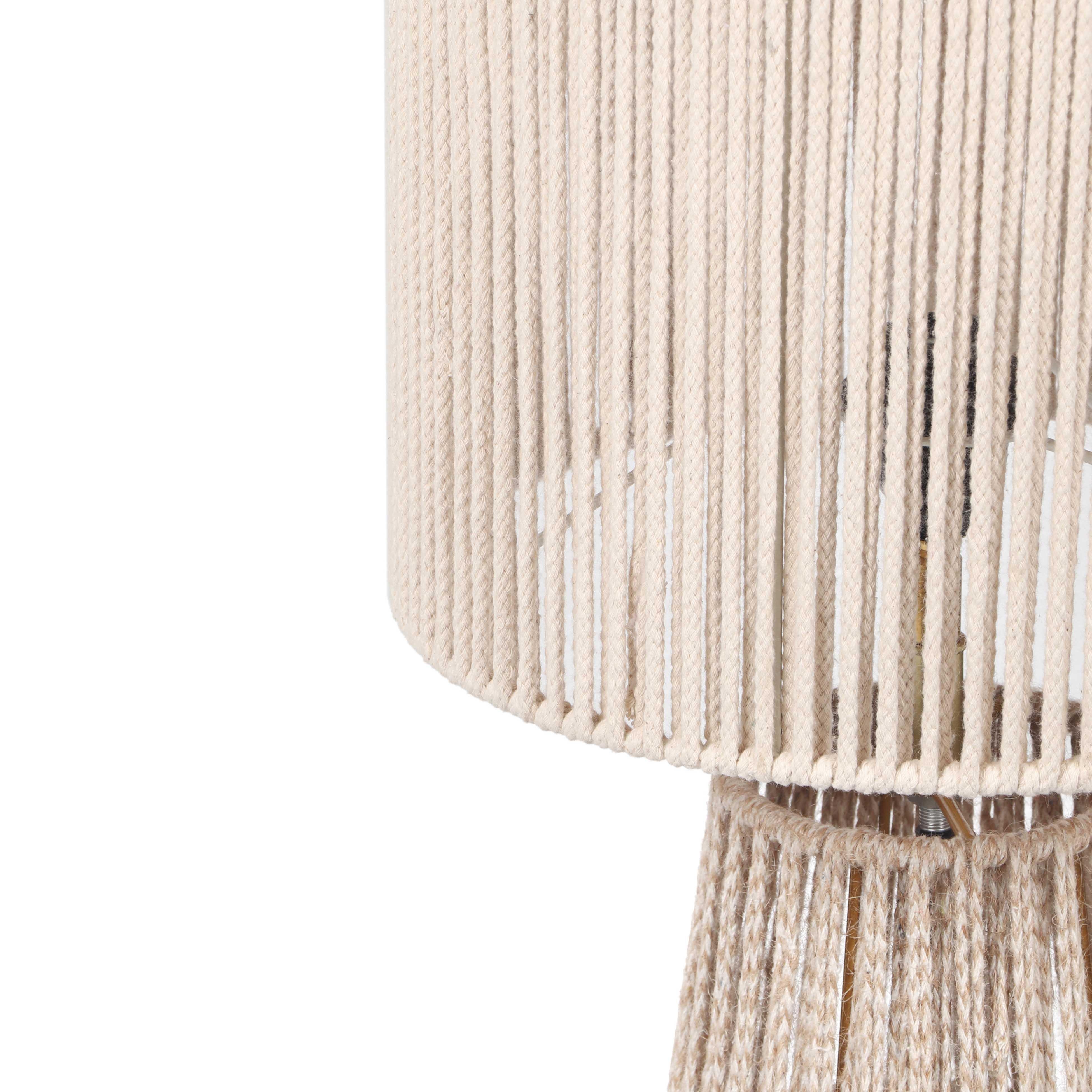 Beam Cream Natural Jute Floor Lamp - Image 3