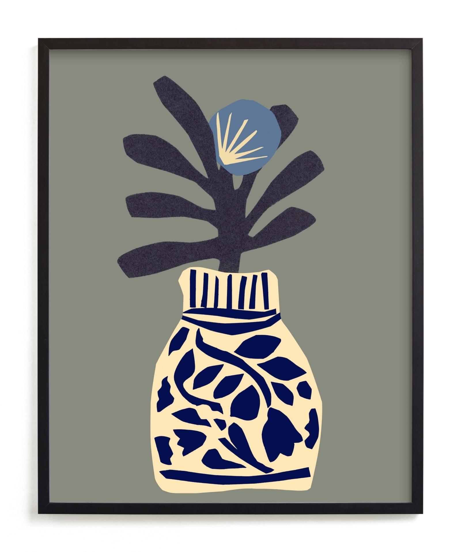 Single Flower In A Porcelain Vase Limited Edition Fine Art Print 2 - Image 0