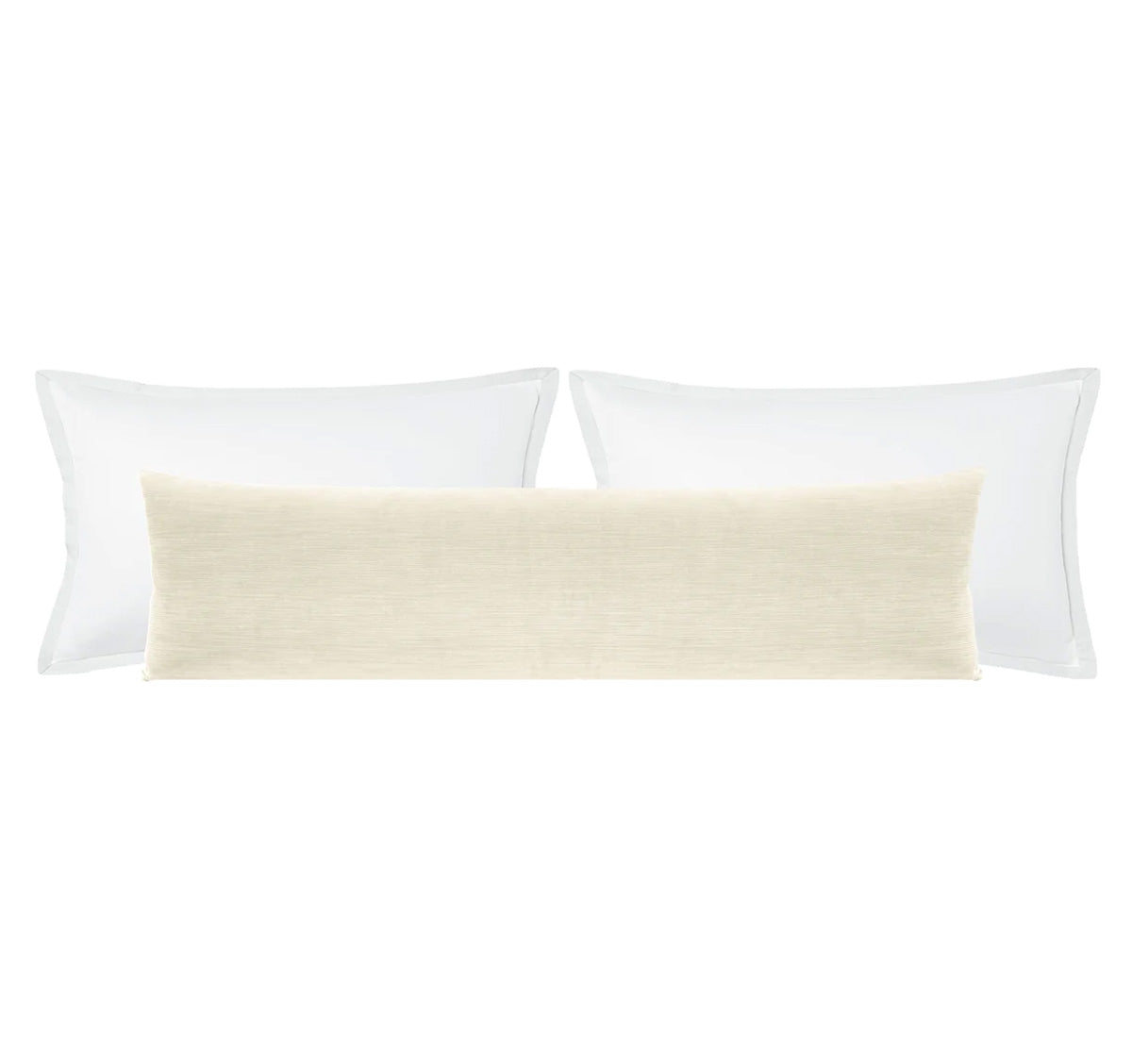 THE XL LUMBAR :: STRIE VELVET // CASHMERE - 14" X 48" - Image 0