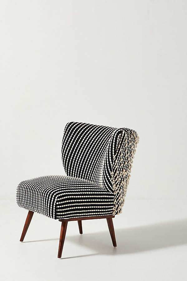 Chunky Woven Petite Accent Chair - Image 0