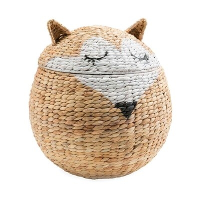Fox Woven Wicker Basket - Image 0