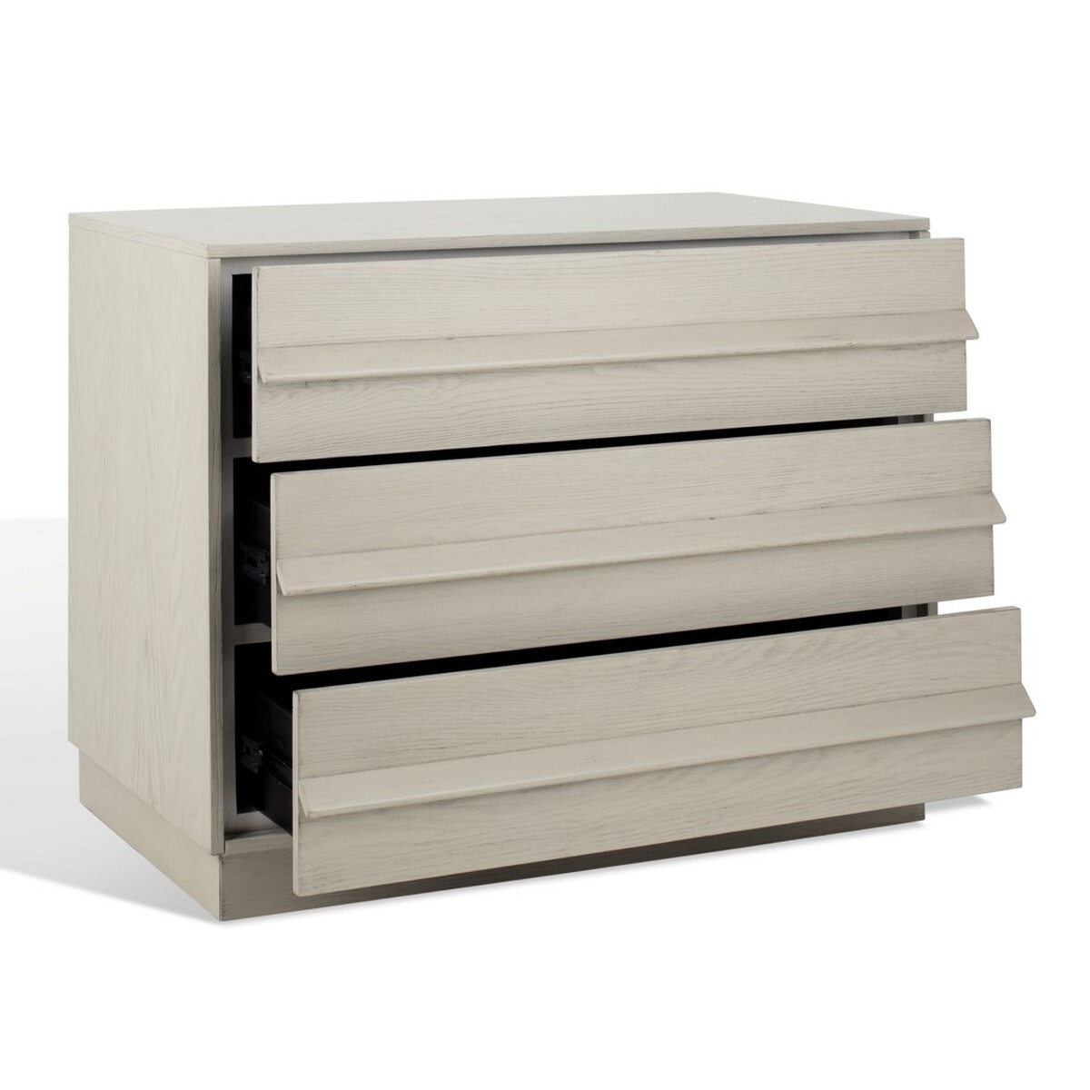 Deirdra 3 Drawer Wood Chest - White Wash - Image 7