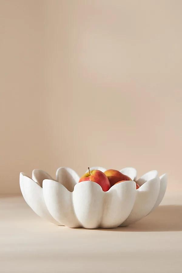Ruffle Marble Decorative Bowl - Image 0