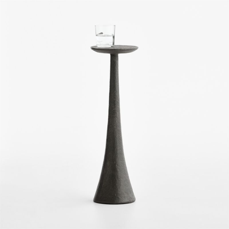 Obsidian Cast Aluminum 8" Drink Table - Image 3