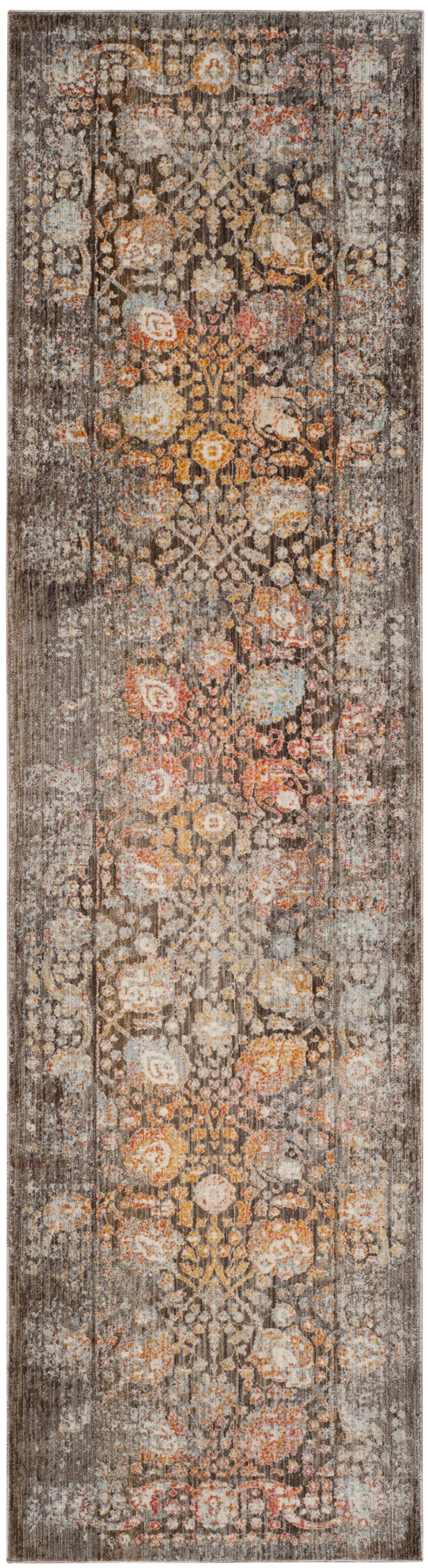 Arlo Home Woven Area Rug, VTP410D, Brown/Multi,  2' 2" X 10' - Image 0