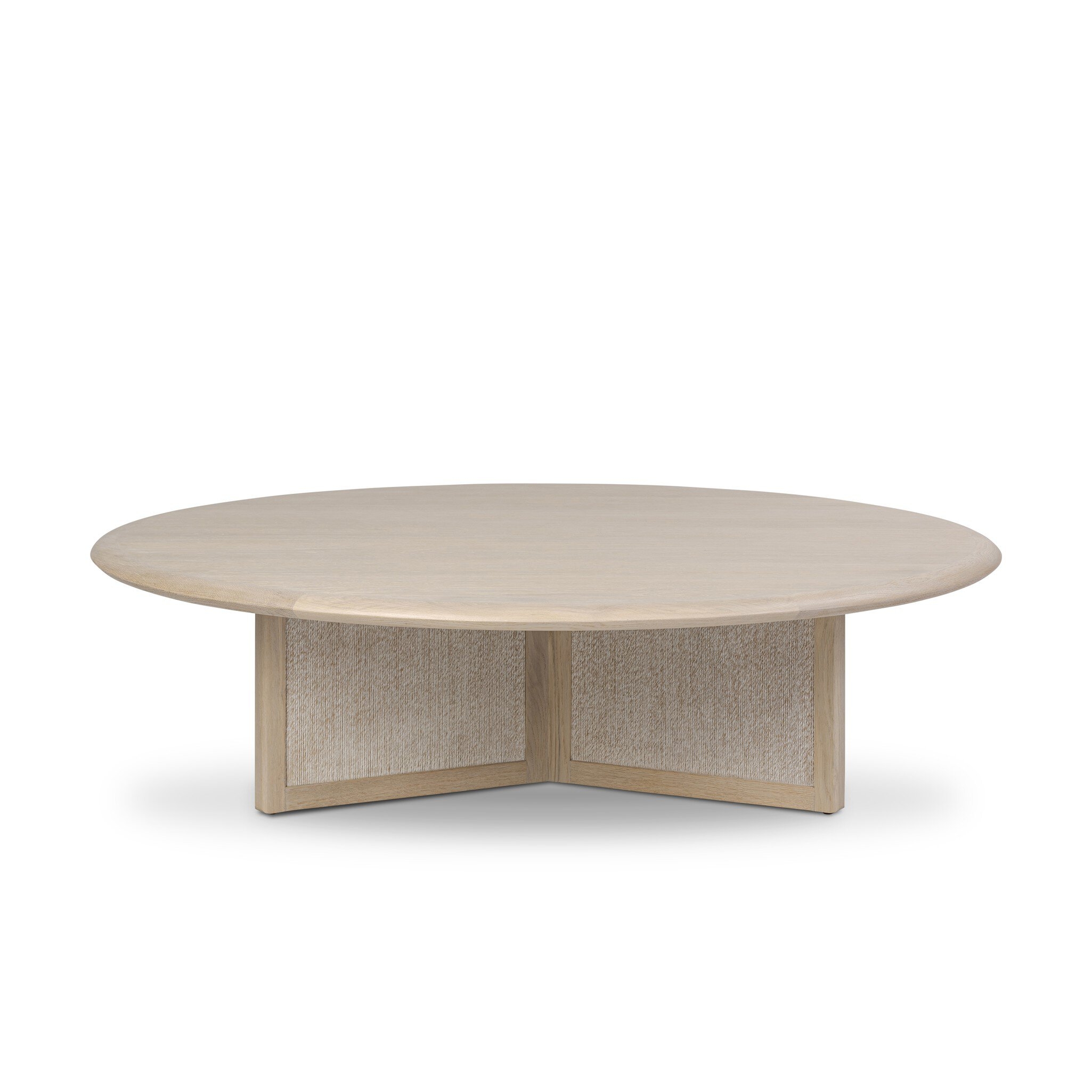 Rosenell Round Coffee Table - Natural Oak Veneer - Image 2