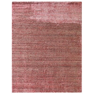 One-of-a-Kind Jaquasia Hand-Knotted 6' x 9' Silk Area Rug in Pink/Brown - Image 0