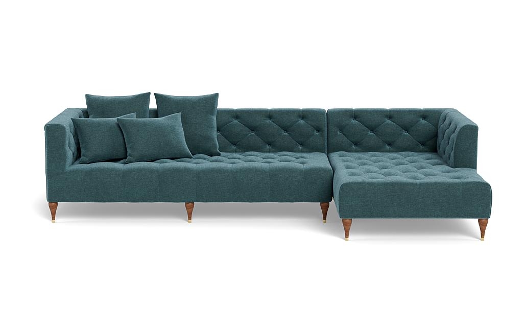 Ms. Chesterfield Sectional Sofa with Right Chaise by Apartment Therapy - Image 0