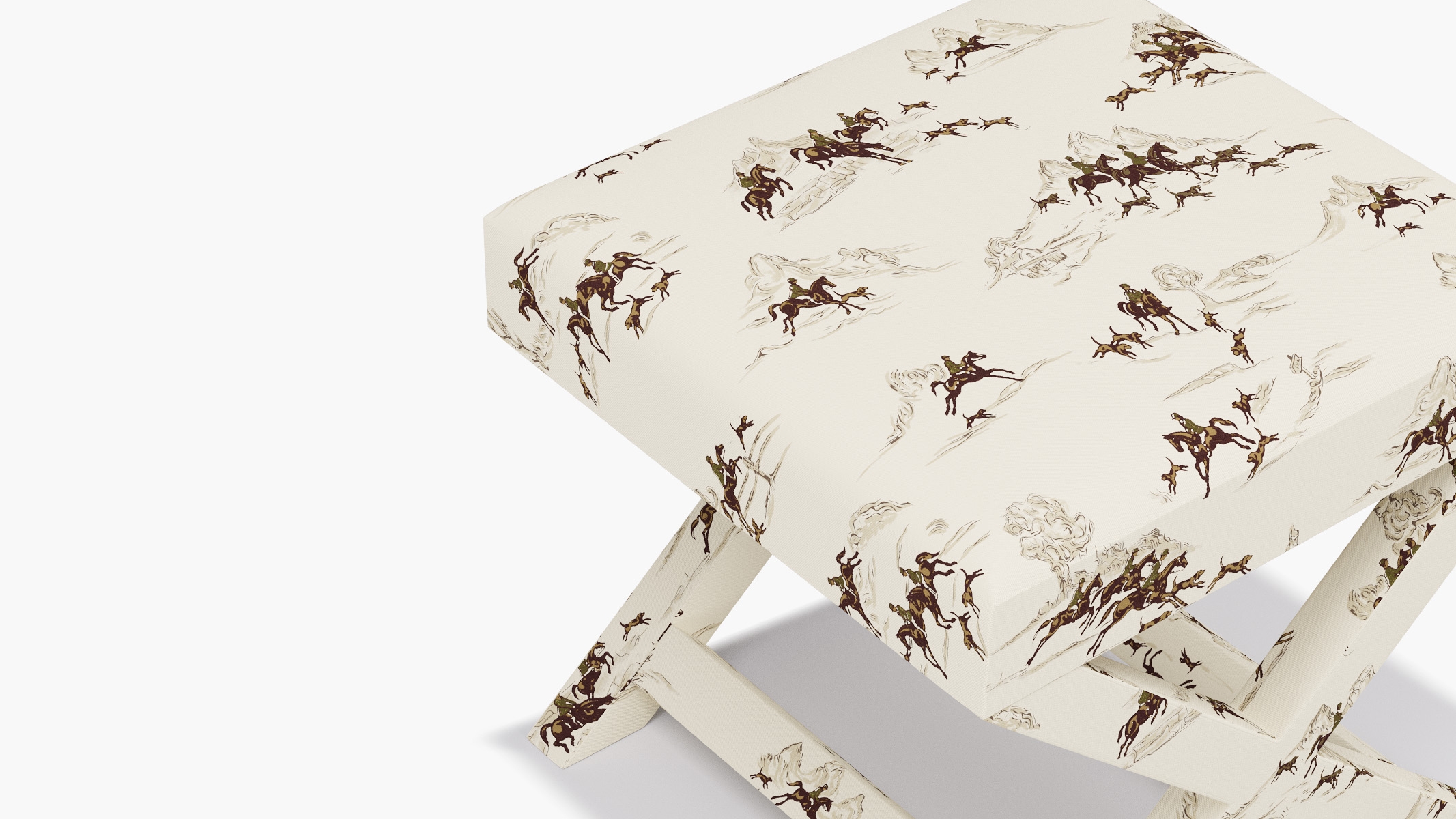 X Bench, Green Cotswold Hunt - Image 3