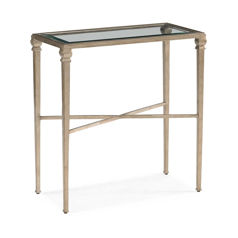 Sherrill Occasional Diego Glass Top End Table - Image 0
