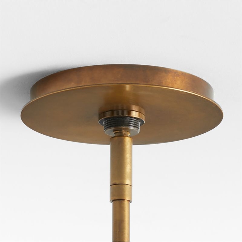 Allegra Rattan and Linen Dome Pendant Light by Jake Arnold 26" - Image 6