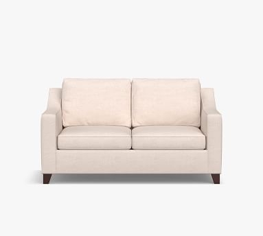 Cameron Slope Arm Upholstered Deep Seat Grand Sofa 2-Seater 95", Polyester Wrapped Cushions, Performance Heathered Basketweave Alabaster White - Image 3