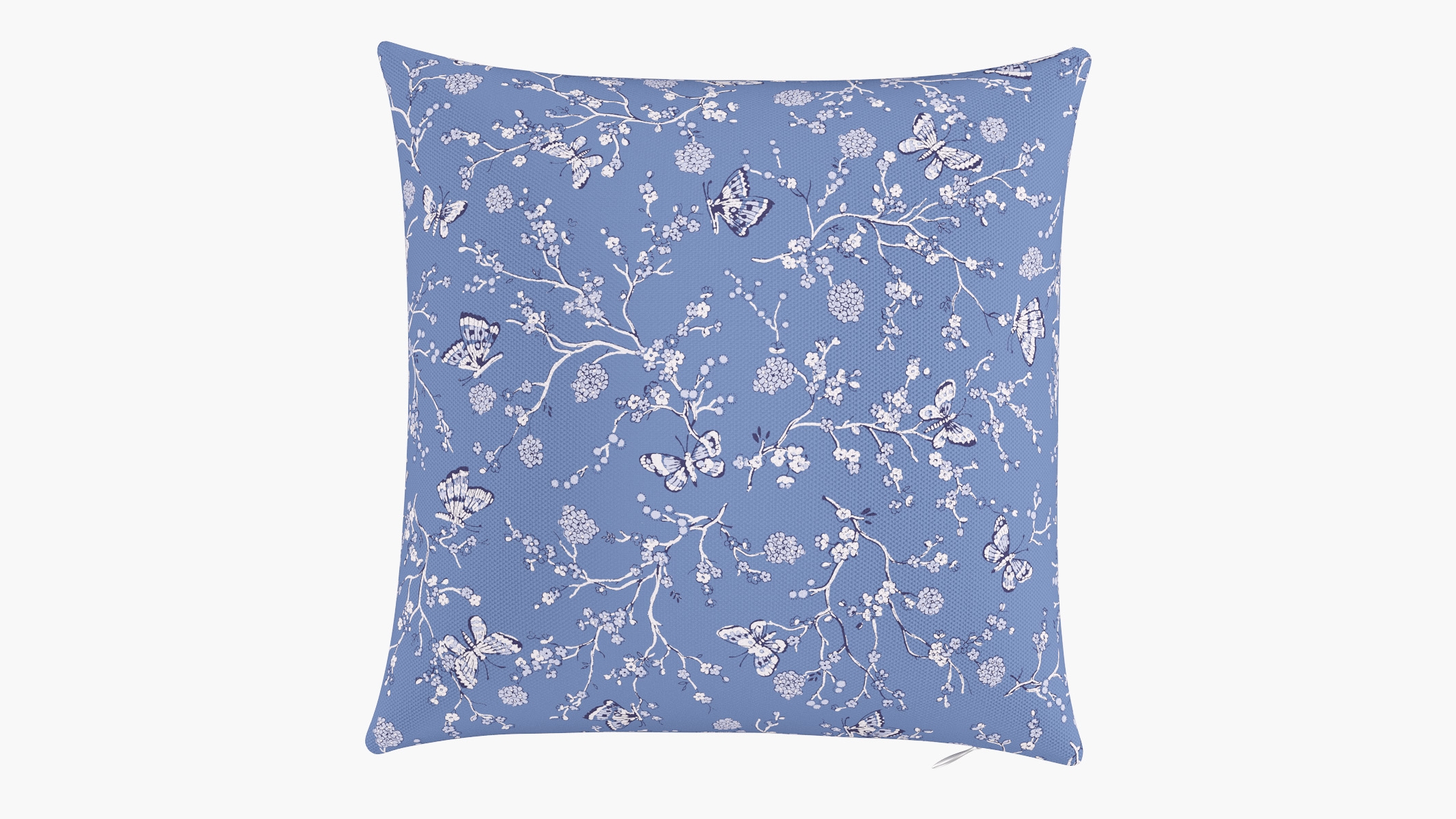 Throw Pillow 16", Blue Mariposa, 16" x 16" - Image 0