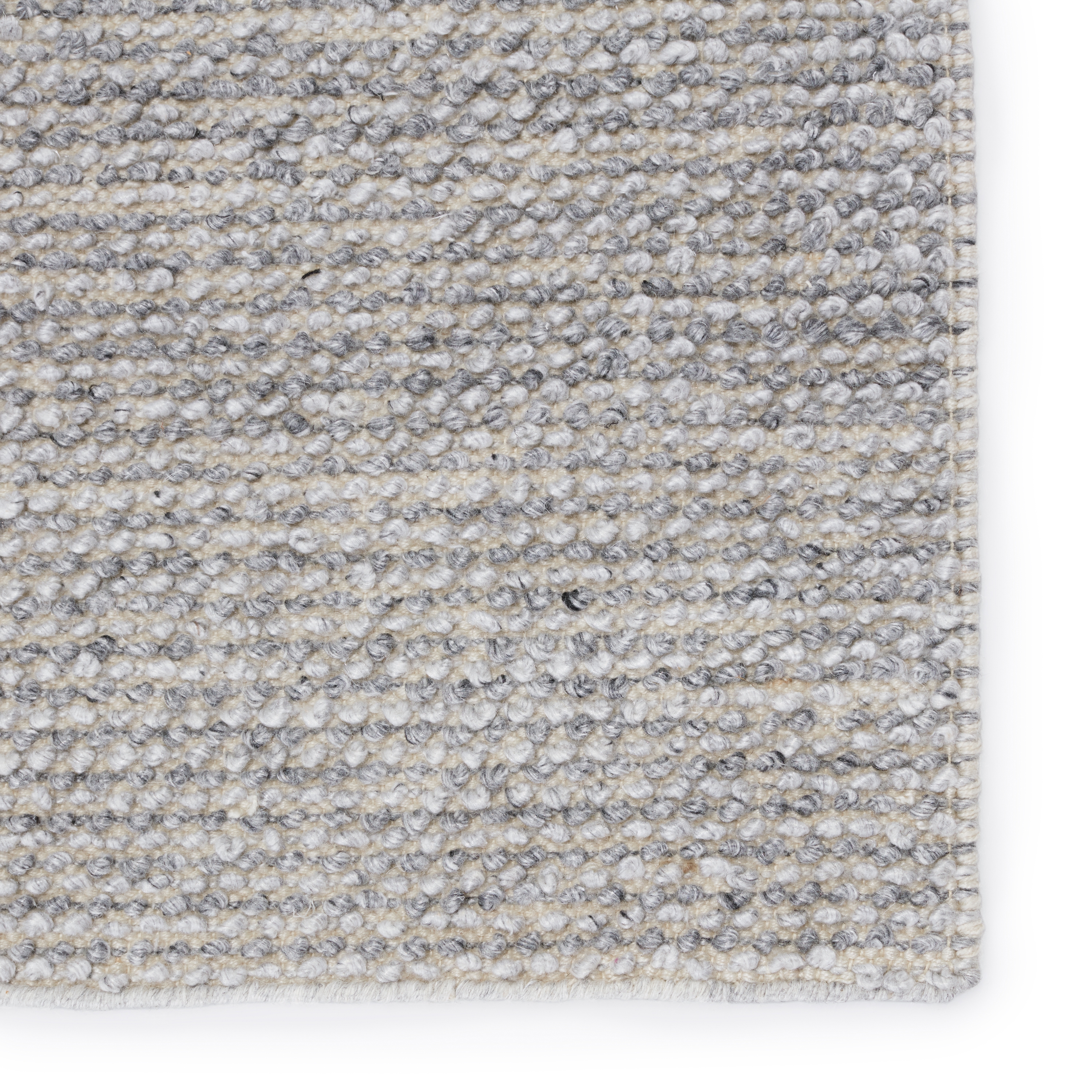 Crispin Indoor/ Outdoor Solid Gray/ Ivory Area Rug (5'X8') - Image 3