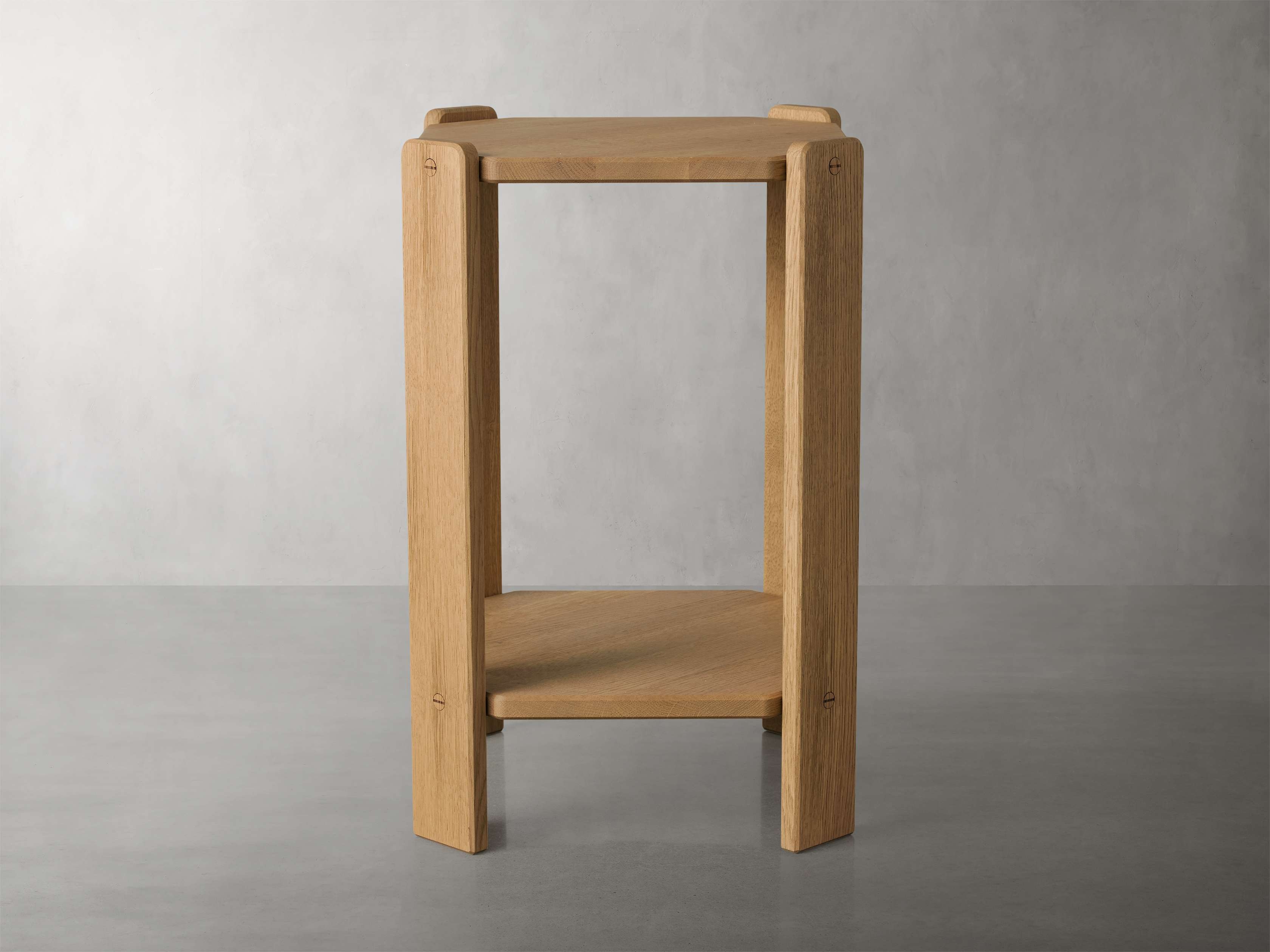 Darby End Table in Wood Natural  Honey - Image 0
