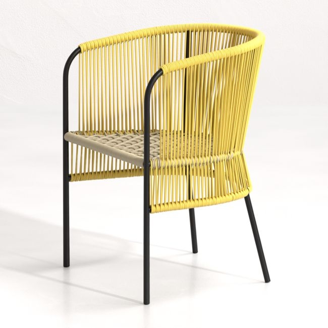 Verro Yellow Outdoor Dining Chair - Image 0