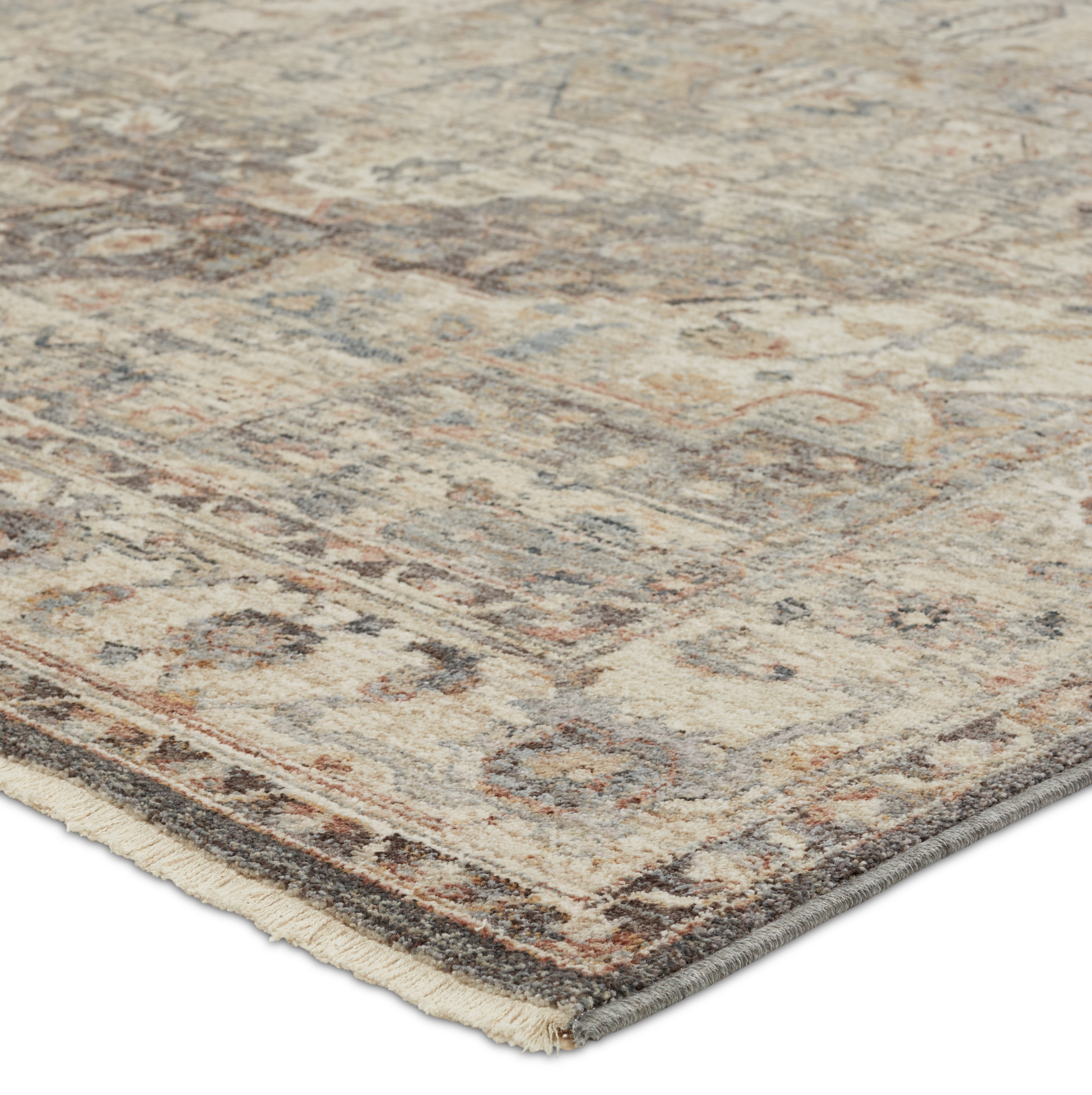 Starling Medallion Tan/ Brown Area Rug (5'3"X8'1") - Image 1
