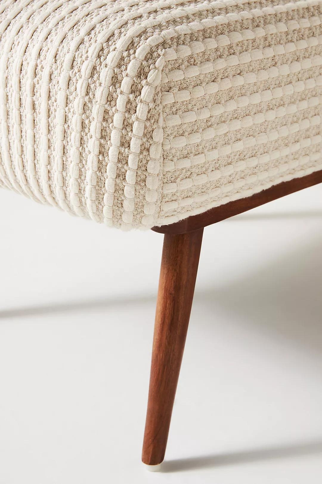 Chunky Woven Petite Accent Chair, Neutral - Image 4