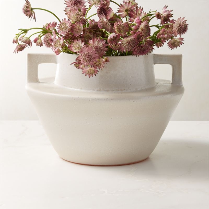 Masa White Terracotta Vase - Image 1