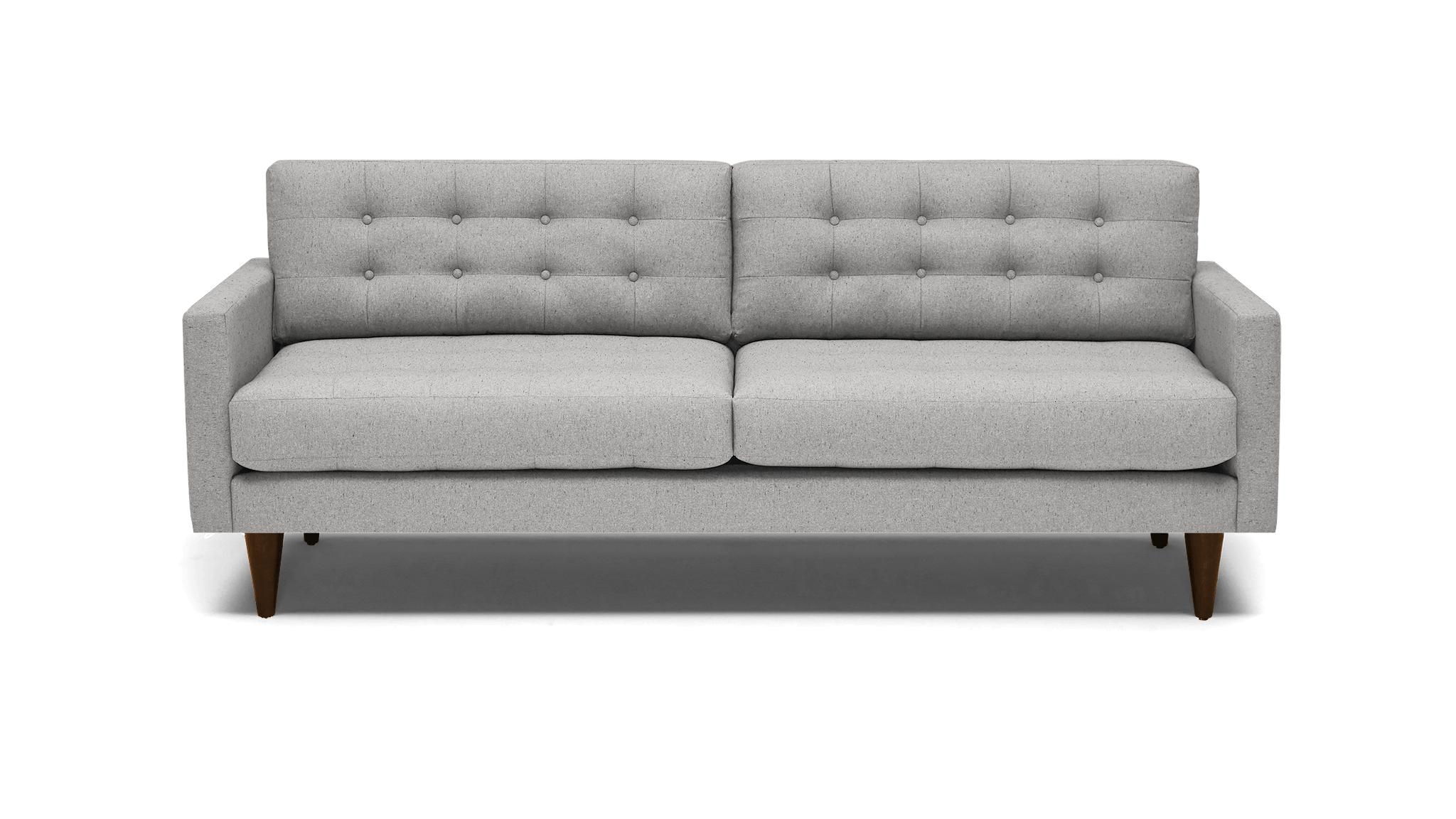 Gray Eliot Mid Century Modern Sofa - Sunbrella Premier Fog - Mocha - Image 0