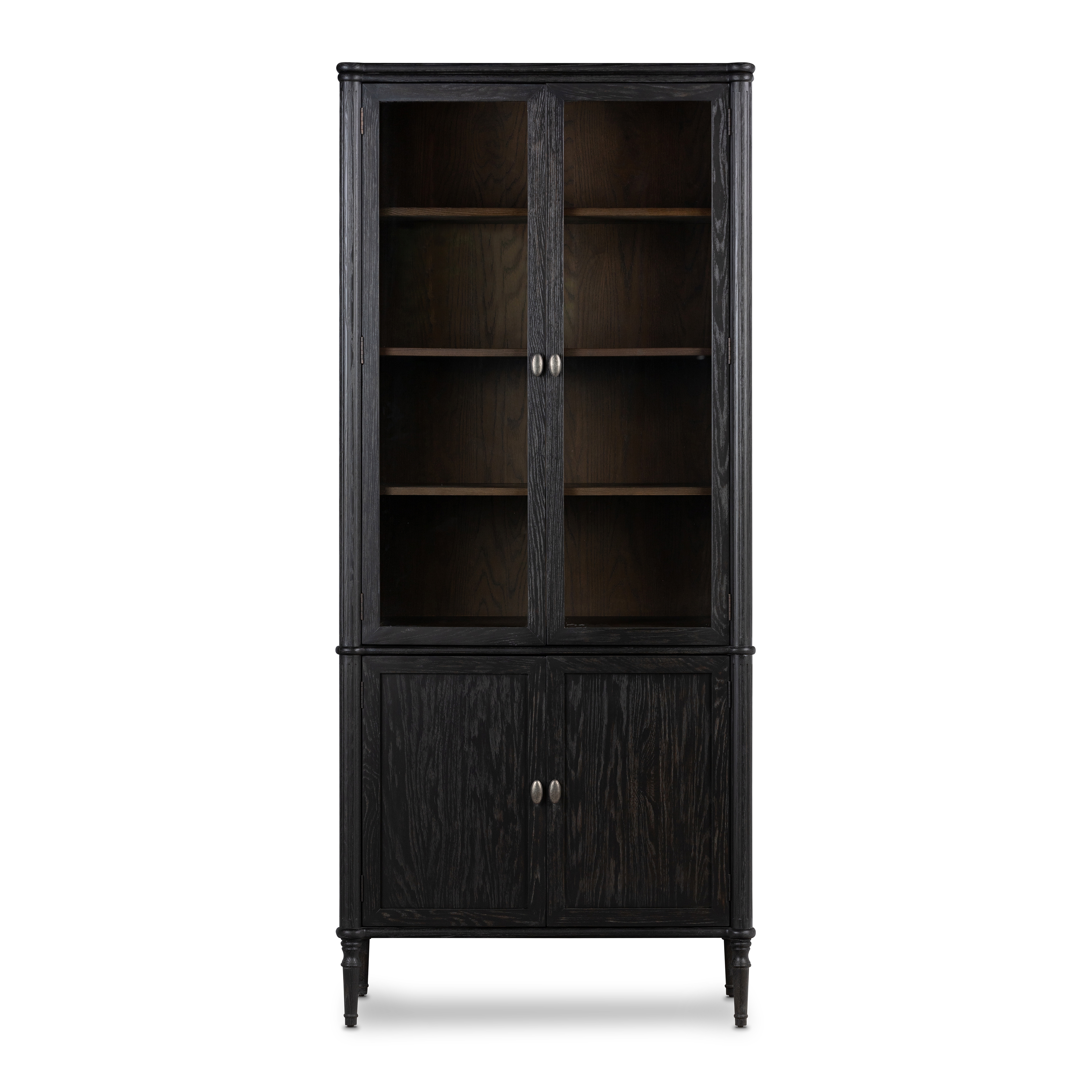 Toulouse Cabinet-Distressed Black Oak - Image 3