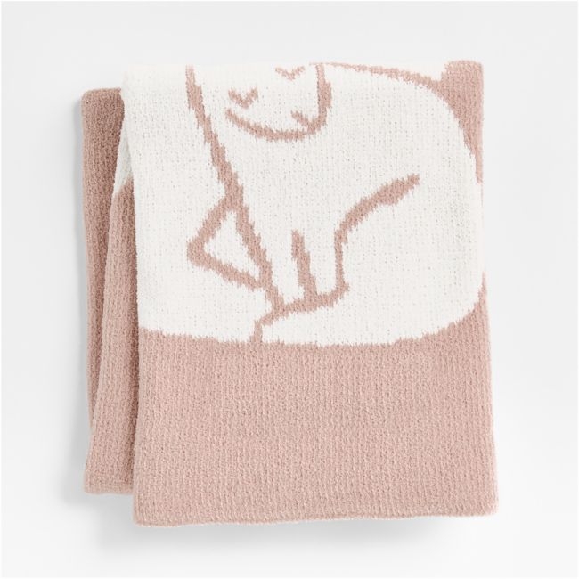 Bunny Chenille Christmas Baby Stroller Blanket - Image 0