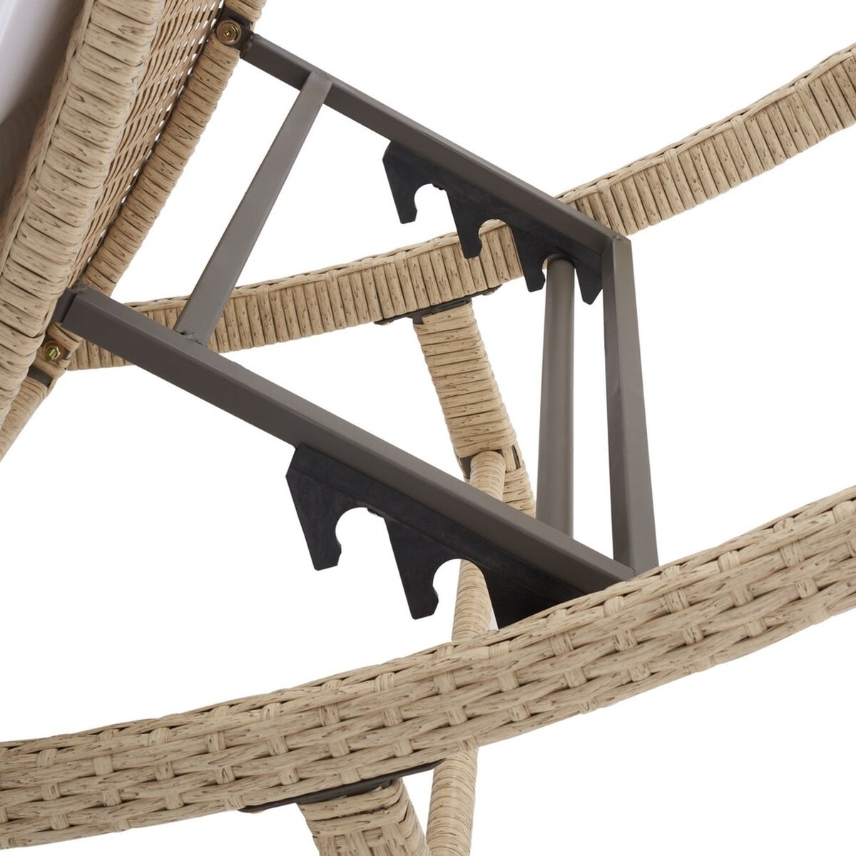 Colley Sunlounger - Beige/White - Safavieh - Image 3