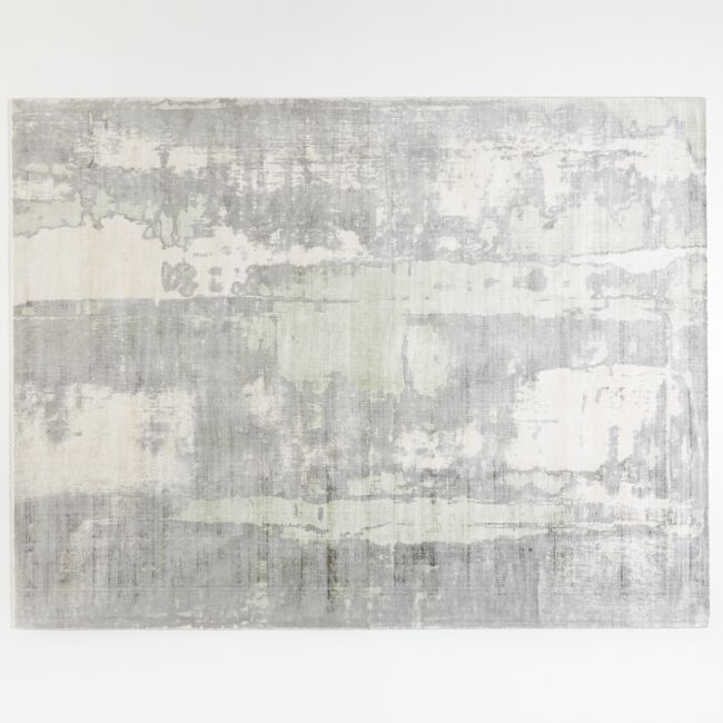 Tottori Grey Abstract Area Rug 9'x12' - Image 0