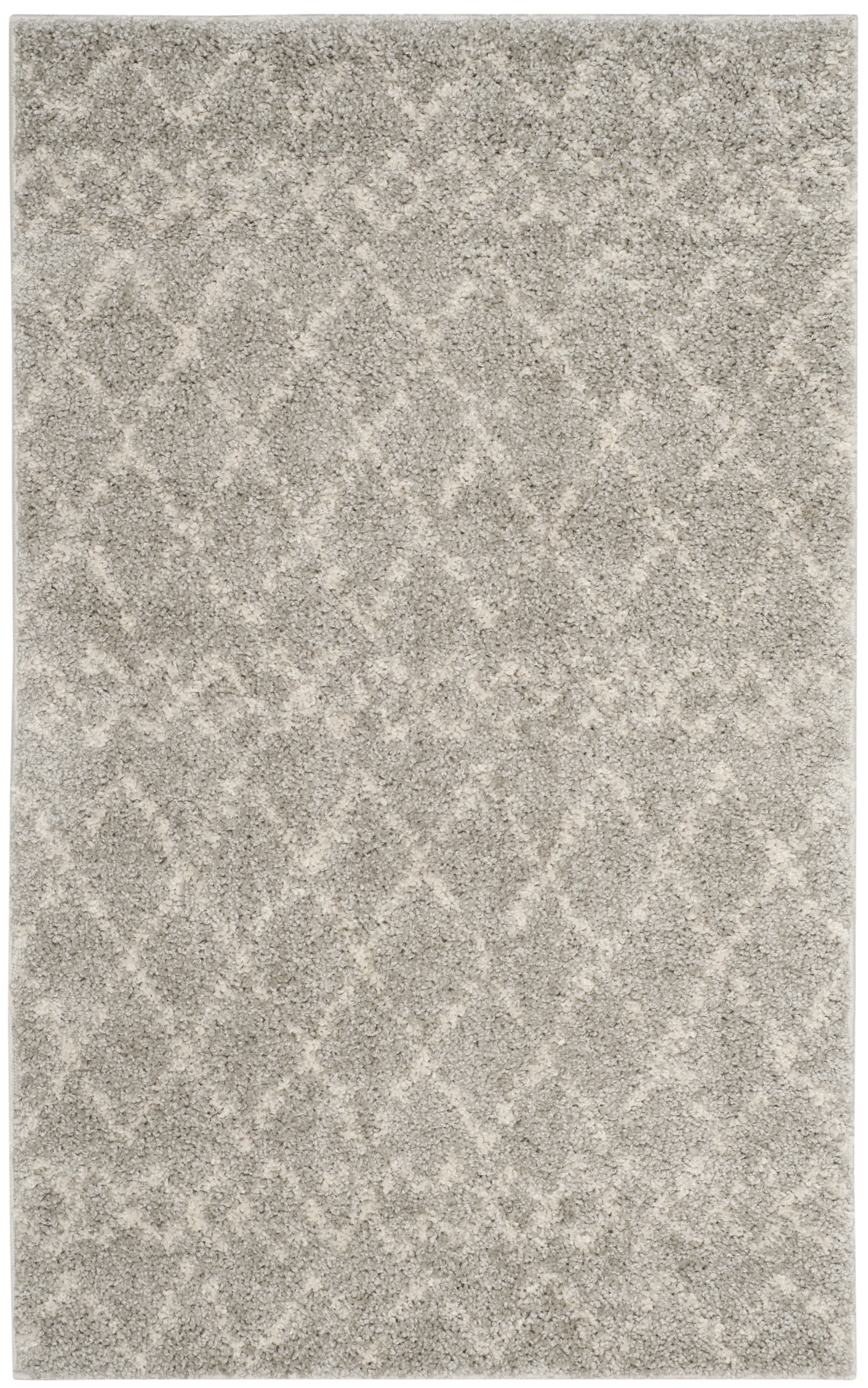 Arlo Home Woven Area Rug, BER165B, Light Grey/Cream,  3' X 5' - Image 0