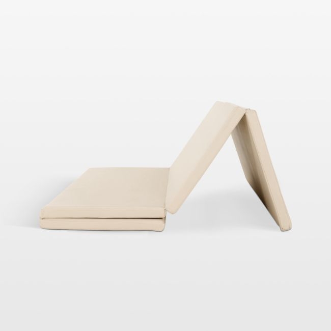 Gathre Ivory Vegan Leather Toddler Tumbling Mat - Image 0