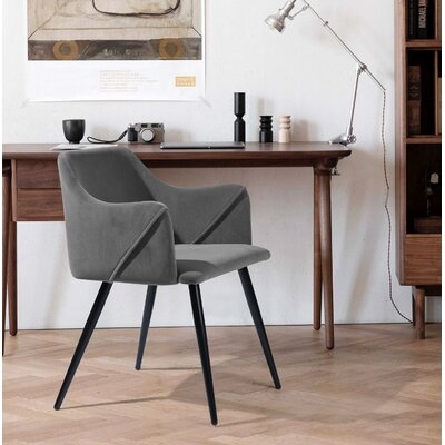 Frantz Velvet Upholstered Wingback Arm Chair (set of 2) - Image 0