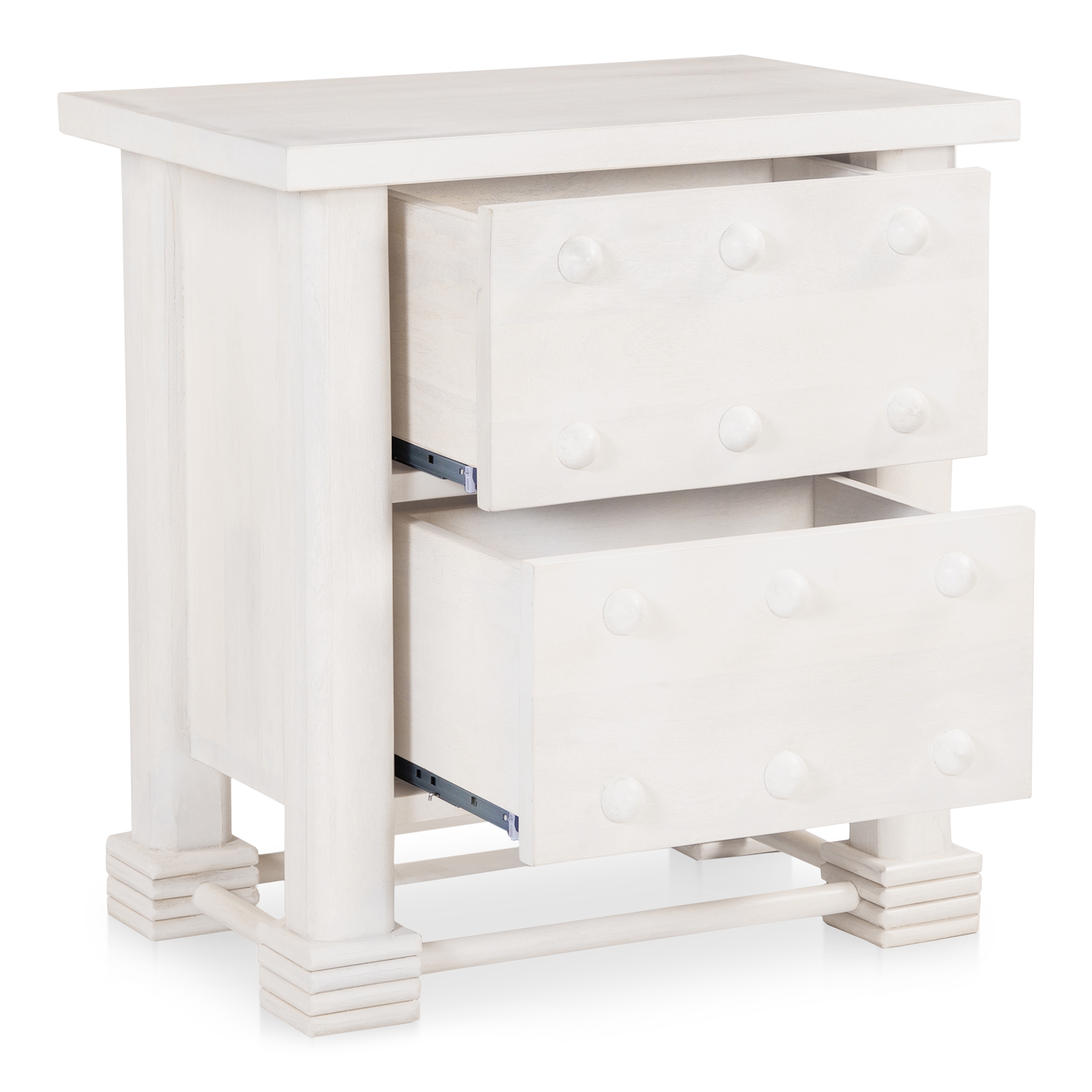 Clement Nightstand Whitewashed - Image 1