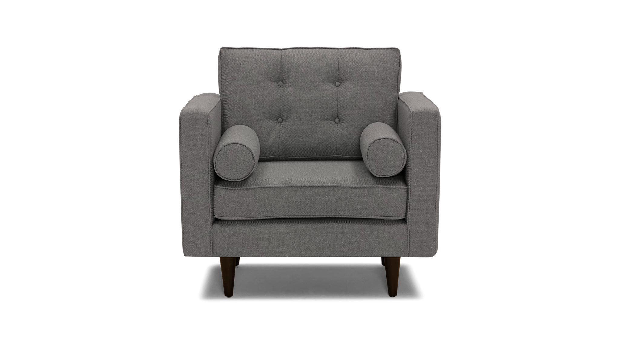 Gray Braxton Mid Century Modern Chair - Inca Ash - Mocha - Image 0