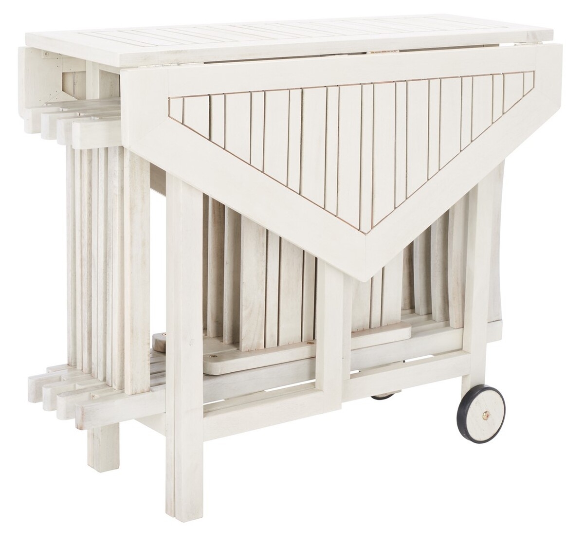 Kerman Table/Chair Set - White - Safavieh - Image 4