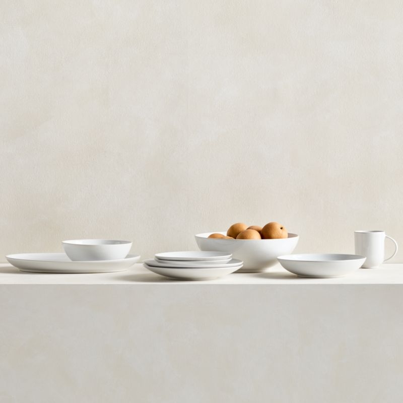 Craft White Stoneware Coupe Dinner Plates, Set of 8 - Image 4