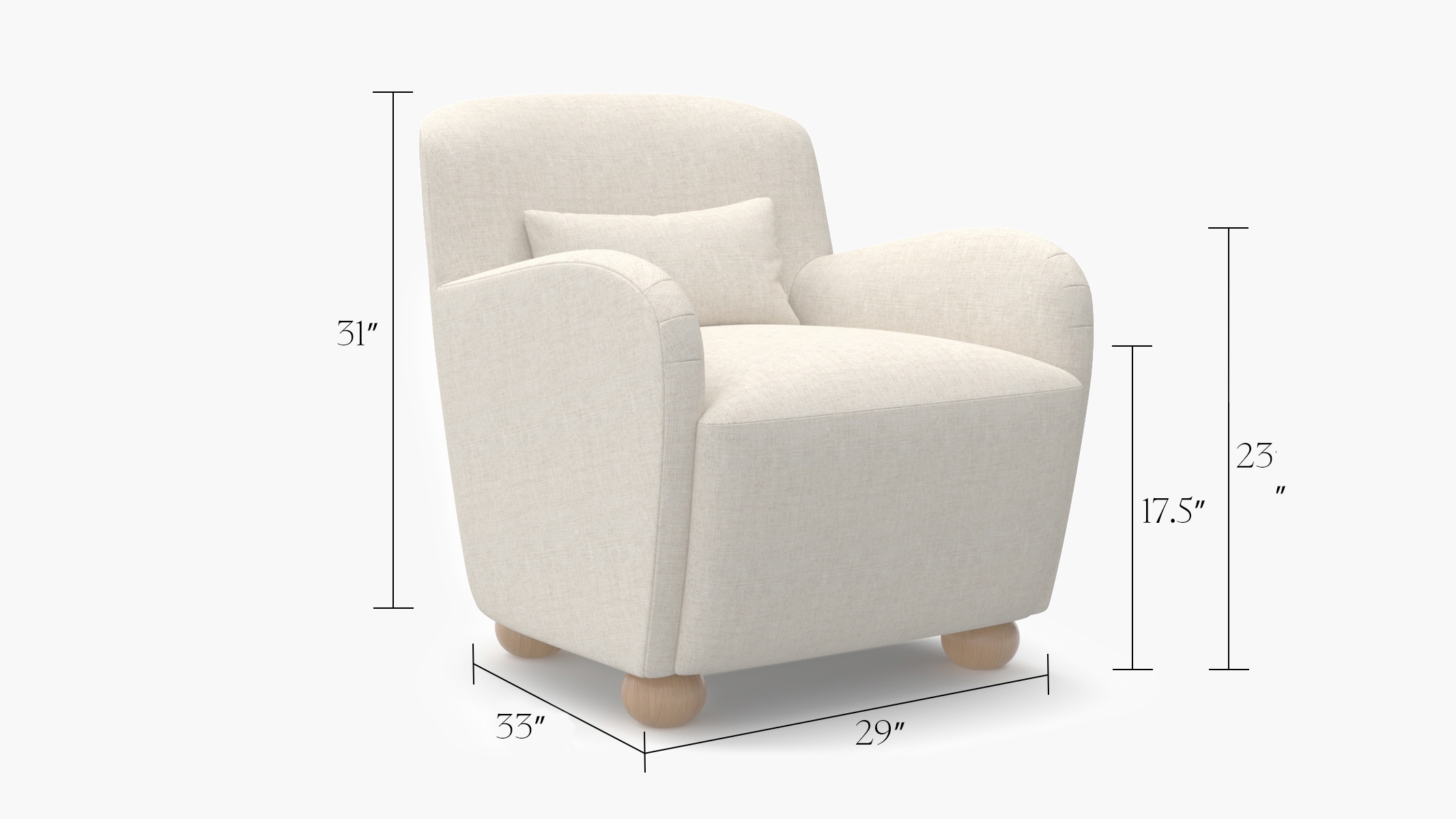 Club Chair, Vert Woodland, Espresso Bun Foot - Image 2
