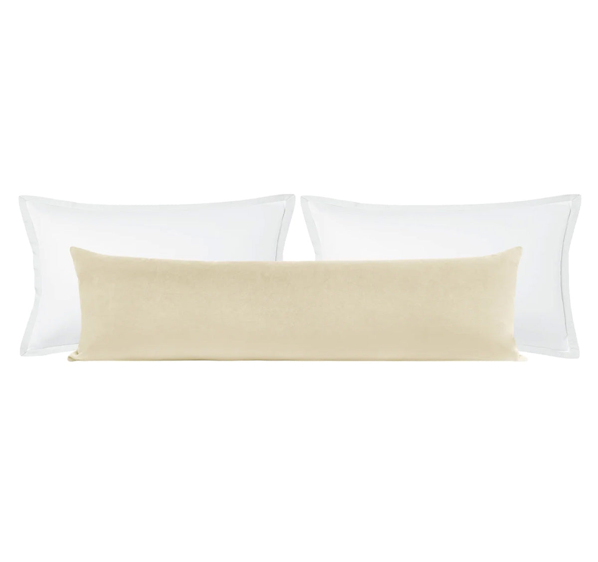 THE XL LUMBAR :: SOCIETY VELVET // CASHMERE - 14" X 48" - Image 0