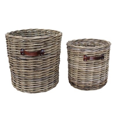 2 Piece Wicker Basket Set - Image 0