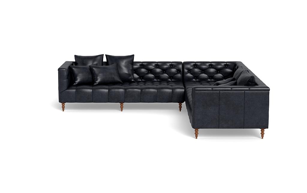 Ms. Chesterfield Leather Corner Sectional Sofa by Apartment Therapy - Image 0