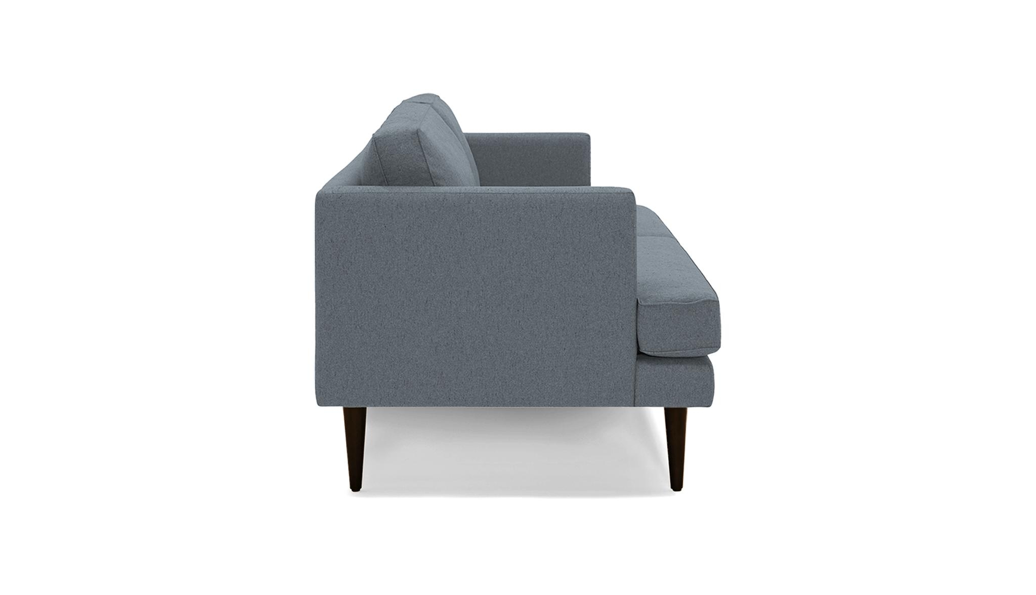 Gray Preston Mid Century Modern 86" Sofa - Synergy Pewter - Mocha - Image 2