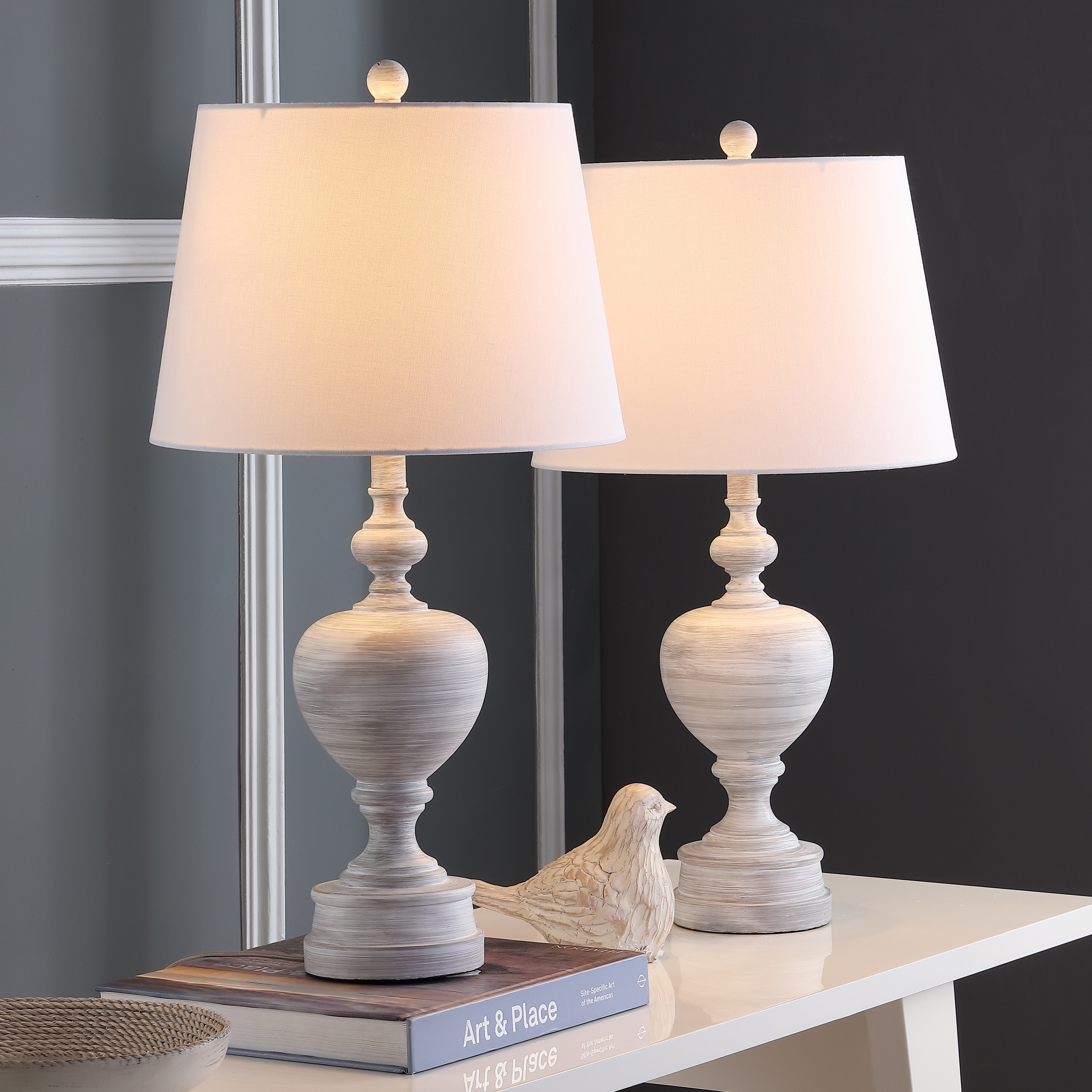 Alban Table Lamp - White Wash - Safavieh - Image 5