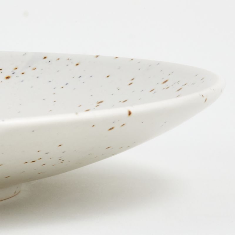 Craft Speckled White Coupe Dinner Plates, Set of 8 - Image 1
