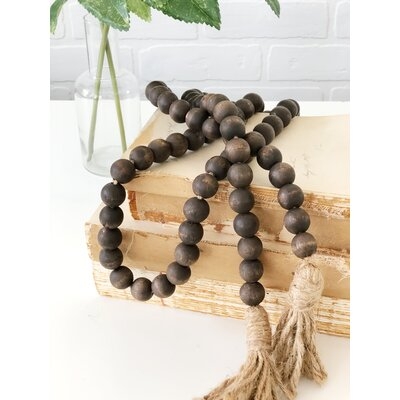 Phineas Bead Garland, Brown - Image 0