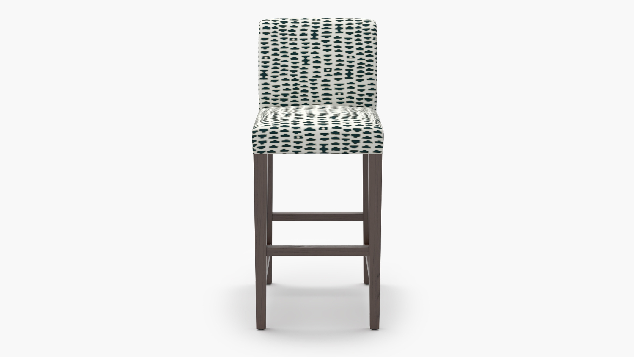 Signature Dining Bar Stool, Ivory Odalisque, Espresso Square Tapered Leg - Image 0